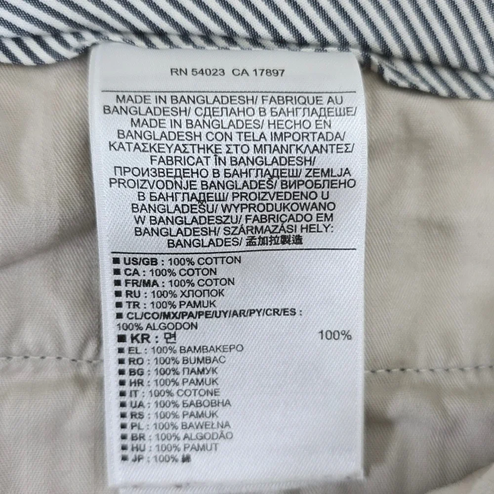 Banana Republic Aiden Chino Pants Men 38x32 Grey Flat Front Slim‎ Fit Cotton